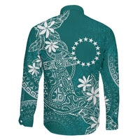 Teal Kuki Airani Tapakau Family Matching Mermaid Dress and Hawaiian Shirt Tribal Anchor Mix Tiare LT7 Son's Shirt Teal - Polynesian Pride
