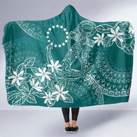 Teal Kuki Airani Tapakau Hooded Blanket Tribal Anchor Mix Tiare LT7 One Size Teal - Polynesian Pride