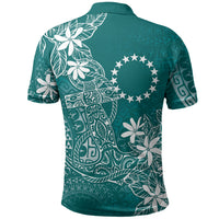 Teal Kuki Airani Tapakau Polo Shirt Tribal Anchor Mix Tiare LT7 - Polynesian Pride