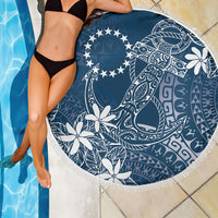 Navy Kuki Airani Tapakau Beach Blanket Tribal Anchor Mix Tiare LT7 - Polynesian Pride