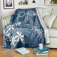 Navy Kuki Airani Tapakau Blanket Tribal Anchor Mix Tiare LT7 Navy - Polynesian Pride