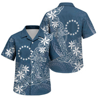 Navy Kuki Airani Tapakau Family Matching Short Sleeve Bodycon Dress and Hawaiian Shirt Tribal Anchor Mix Tiare LT7 Son's Shirt Navy - Polynesian Pride