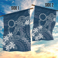 Navy Kuki Airani Tapakau Garden Flag Tribal Anchor Mix Tiare LT7 - Polynesian Pride