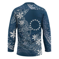 Navy Kuki Airani Tapakau Hockey Jersey Tribal Anchor Mix Tiare LT7 - Polynesian Pride