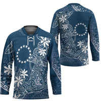 Navy Kuki Airani Tapakau Hockey Jersey Tribal Anchor Mix Tiare LT7 - Polynesian Pride