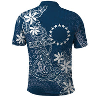 Navy Kuki Airani Tapakau Polo Shirt Tribal Anchor Mix Tiare LT7 - Polynesian Pride
