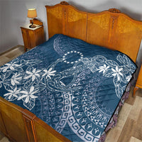 Navy Kuki Airani Tapakau Quilt Tribal Anchor Mix Tiare LT7 - Polynesian Pride