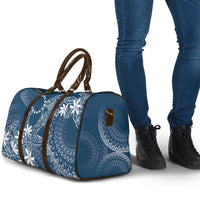 Navy Kuki Airani Tapakau Travel Bag Tribal Anchor Mix Tiare LT7 - Polynesian Pride
