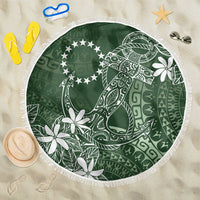 Sage Green Kuki Airani Tapakau Beach Blanket Tribal Anchor Mix Tiare