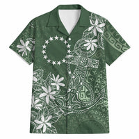 Sage Green Kuki Airani Tapakau Hawaiian Shirt Tribal Anchor Mix Tiare LT7 Sage Green - Polynesian Pride