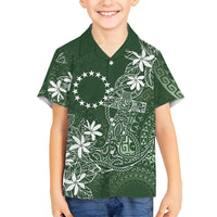 Sage Green Kuki Airani Tapakau Hawaiian Shirt Tribal Anchor Mix Tiare LT7 - Polynesian Pride