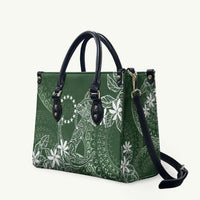 Sage Green Kuki Airani Tapakau Leather Bag Tribal Anchor Mix Tiare