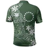 Sage Green Kuki Airani Tapakau Polo Shirt Tribal Anchor Mix Tiare LT7 - Polynesian Pride