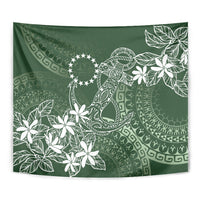 Sage Green Kuki Airani Tapakau Tapestry Tribal Anchor Mix Tiare