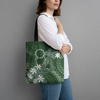 Sage Green Kuki Airani Tapakau Tote Bag Tribal Anchor Mix Tiare LT7 - Polynesian Pride