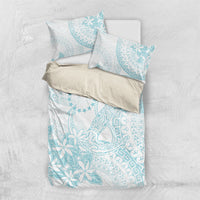 Turquoise Kuki Airani Tapakau Bedding Set Tribal Anchor Mix Tiare LT7 US Twin 172cm x 218cm Turquoise - Polynesian Pride