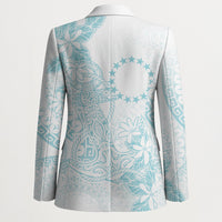 Turquoise Kuki Airani Tapakau Blazer Tribal Anchor Mix Tiare LT7 - Polynesian Pride