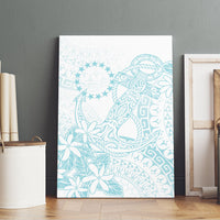 Turquoise Kuki Airani Tapakau Canvas Wall Art Tribal Anchor Mix Tiare