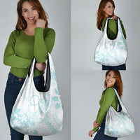 Turquoise Kuki Airani Tapakau Grocery Bag Tribal Anchor Mix Tiare LT7 - Polynesian Pride