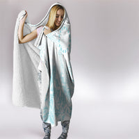 Turquoise Kuki Airani Tapakau Hooded Blanket Tribal Anchor Mix Tiare LT7 - Polynesian Pride