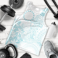 Turquoise Kuki Airani Tapakau Men Tank Top Tribal Anchor Mix Tiare