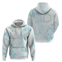 Turquoise Kuki Airani Tapakau Zip Hoodie Tribal Anchor Mix Tiare