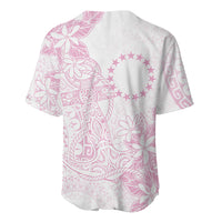 Candy Pink Kuki Airani Tapakau Baseball Jersey Tribal Anchor Mix Tiare
