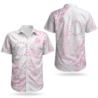 Candy Pink Kuki Airani Tapakau Couples Matching Tank Maxi Dress and Hawaiian Shirt Tribal Anchor Mix Tiare LT7 - Polynesian Pride