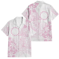 Candy Pink Kuki Airani Tapakau Family Matching Off Shoulder Short Dress and Hawaiian Shirt Tribal Anchor Mix Tiare LT7 Dad's Shirt - Short Sleeve Candy Pink - Polynesian Pride