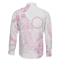 Candy Pink Kuki Airani Tapakau Family Matching Off Shoulder Short Dress and Hawaiian Shirt Tribal Anchor Mix Tiare LT7 Son's Shirt Candy Pink - Polynesian Pride