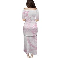 Candy Pink Kuki Airani Tapakau Family Matching Puletasi and Hawaiian Shirt Tribal Anchor Mix Tiare