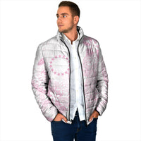 Candy Pink Kuki Airani Tapakau Padded Jacket Tribal Anchor Mix Tiare LT7 - Polynesian Pride