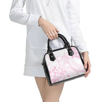 Candy Pink Kuki Airani Tapakau Shoulder Handbag Tribal Anchor Mix Tiare
