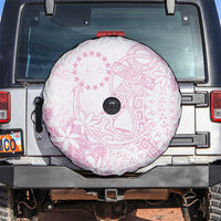 Candy Pink Kuki Airani Tapakau Spare Tire Cover Tribal Anchor Mix Tiare