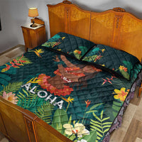 Hawaii Hula Girl Vintage Quilt Bed Set Tropical Forest LT7 - Polynesian Pride