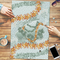 Hawaii Kaho'olawe Island Flowers Lei Puzzle Silver Hinahina Kū Kahakai
