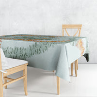 Hawaii Kaho'olawe Island Flowers Lei Tablecloth Silver Hinahina Kū Kahakai