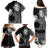 Kia Orana Cook Islands Family Matching Puletasi and Hawaiian Shirt Tiare and Stars
