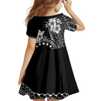 Kia Orana Cook Islands Kid Short Sleeve Dress Tiare and Stars