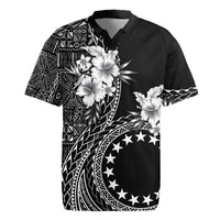 Kia Orana Cook Islands Rugby Jersey Tiare and Stars LT7 Black - Polynesian Pride