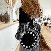 Kia Orana Cook Islands Women Casual Shirt Tiare and Stars