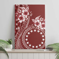 Kia Orana Cook Islands Canvas Wall Art Tiare and Stars - Scarlet LT7 - Polynesian Pride
