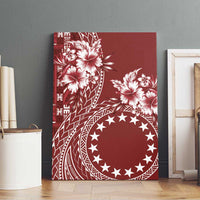 Kia Orana Cook Islands Canvas Wall Art Tiare and Stars - Scarlet LT7 - Polynesian Pride