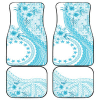 Kia Orana Cook Islands Car Mats Tiare and Stars - Turquoise LT7 - Polynesian Pride