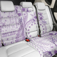 Kia Orana Cook Islands Back Car Seat Cover Tiare and Stars - Lavender