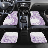 Kia Orana Cook Islands Car Mats Tiare and Stars - Lavender LT7 Set 4pcs Lavender - Polynesian Pride