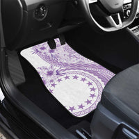 Kia Orana Cook Islands Car Mats Tiare and Stars - Lavender LT7 - Polynesian Pride