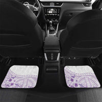 Kia Orana Cook Islands Car Mats Tiare and Stars - Lavender LT7 Set 2pcs - Back Lavender - Polynesian Pride