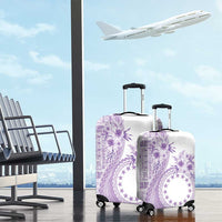 Kia Orana Cook Islands Luggage Cover Tiare and Stars - Lavender