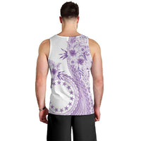 Kia Orana Cook Islands Men Tank Top Tiare and Stars - Lavender LT7 - Polynesian Pride